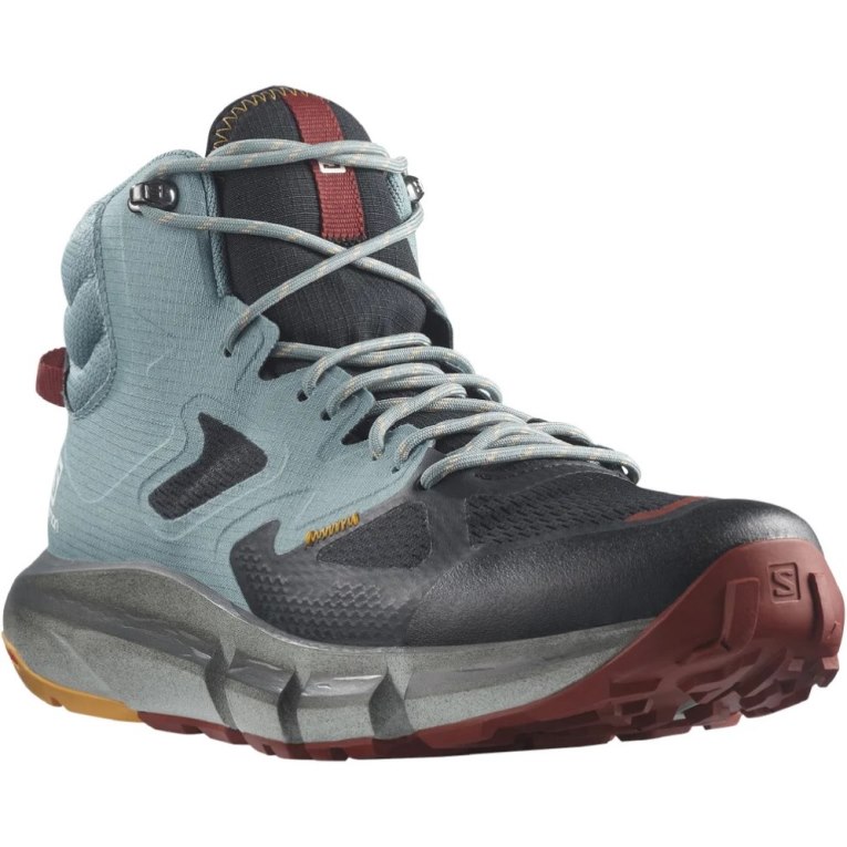 Botas Montaña Salomon Predict Hike Mid GTX Hombre Turquesa Negros | MX TGDO263